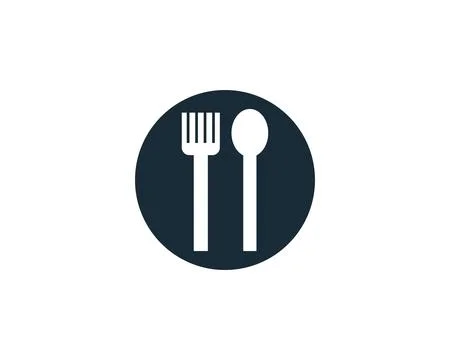 Restaurant Icon Vector Logo Template Illustration Design Stock Illustration