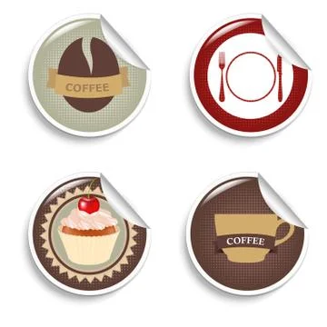 Restaurant icons Stock Illustration