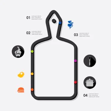 Restaurant infographic Stock Illustration