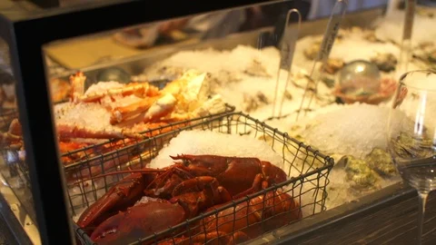 Restaurant Ingredients In Window 스톡 동영상 105380780