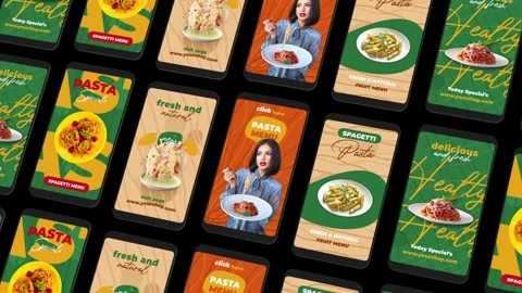 Restaurant Instagram Stories Stock After Effects