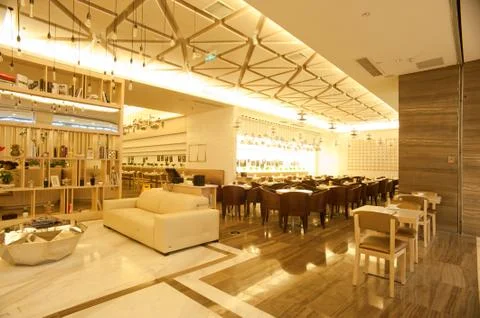 Restaurant Interior Design Stock Photos