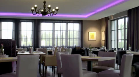 Restaurant Interior Stock Footage 36052116