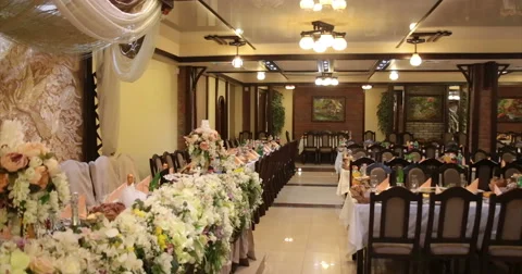 Restaurant. Interior. Video stock 51447649