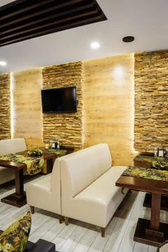 Restaurant interior Stock Photos