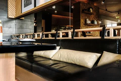 Restaurant interior Stock Photos