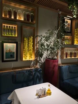 Restaurant interior. Stock Photos