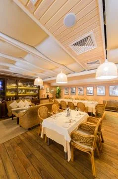 Restaurant interior shot Stock Photos