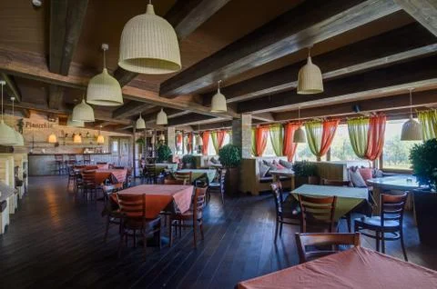 Restaurant interior shot Stock Photos