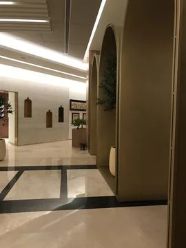 The restaurant interior view Stock Photos