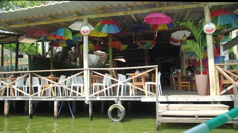 Restaurant in the  Island Stock Footage 268786250