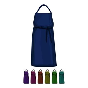 Restaurant kitchen apron cartoon vector graphic Stock Illustration