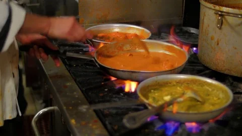Restaurant Kitchen in India graded Stock-Footage 82720307