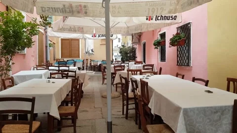 Restaurant La Maddalena Stock Footage 160318797