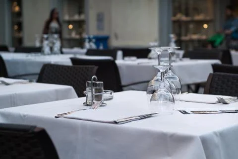 Restaurant in Lecco Stock Photos
