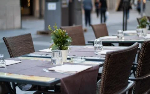 Restaurant in Lecco Stock Photos