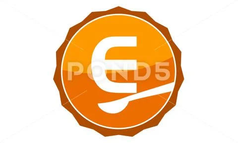 Restaurant Letter E Stock-Illustration