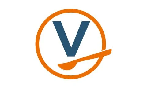 Restaurant Letter V Stock-Illustration