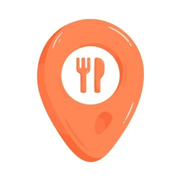 Restaurant location Stock Illustration