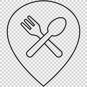 Restaurant location イラスト素材