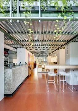Restaurant in loft style Stock-Fotos