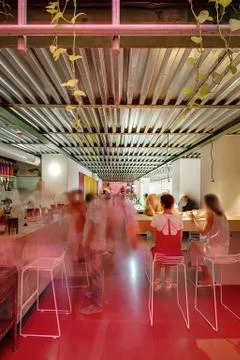 Restaurant in loft style Stock-Fotos