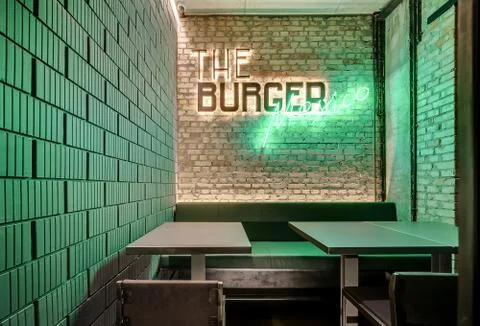 Restaurant in loft style Stock Photos
