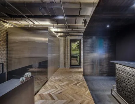 Restaurant in loft style Stock-Fotos