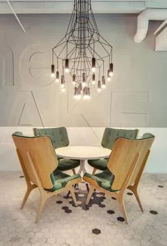 Restaurant in loft style Foto stock