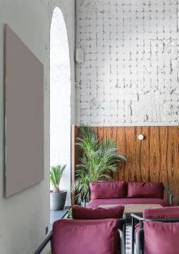 Restaurant in loft style Stock Photos
