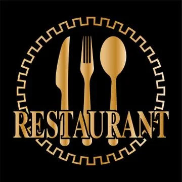 Restaurant logo illustration Stock Illustration