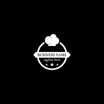 Restaurant logo template Stock Illustration