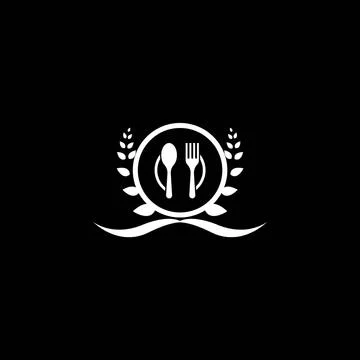 Restaurant logo template Stock Illustration