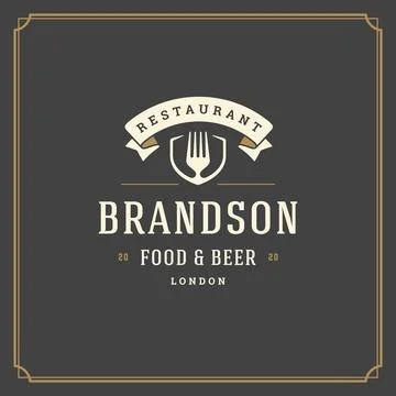 Restaurant logo template vector illustration good for restaurant menu Illustration