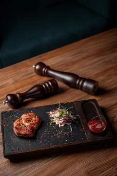 The restaurant is the main meat dish Stock Photos