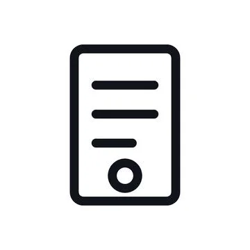 Restaurant Menu Black White Line Icon Editable Stroke Vector Symbol Stock Illustration