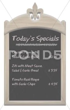 Restaurant Menu Board PSD Template