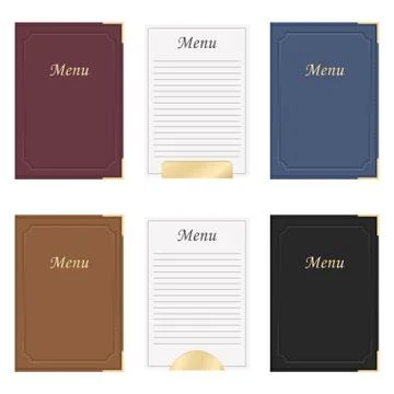 Restaurant menu book vector design illustration isolated on white background Stock Illustration