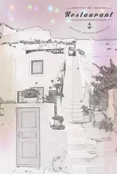 Restaurant Menu Card Design template Stock Illustration