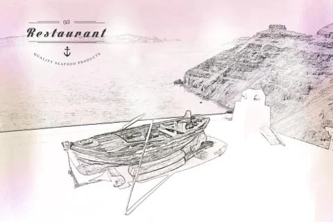 Restaurant Menu Card Design template Stock Illustration