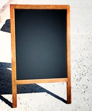 Restaurant menu chalkboard Stock-Fotos