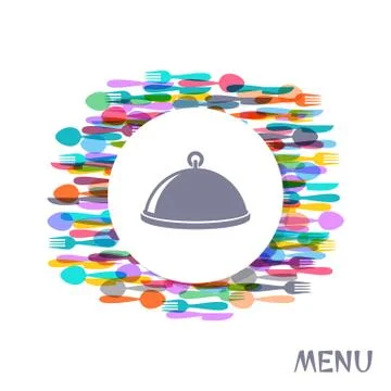Restaurant menu cover design Stock Illustration