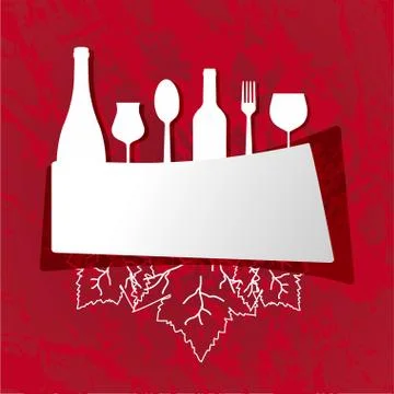 Restaurant menu cover Stock Illustration