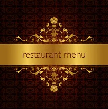 Restaurant menu design 01 Stock Illustration