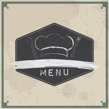 Restaurant menu design Illustrazione stock