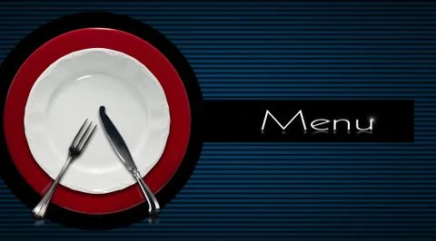 Restaurant menu design Illustrazione stock