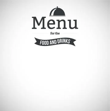 Restaurant menu design Illustrazione stock