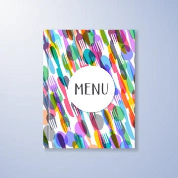 Restaurant menu design Illustrazione stock