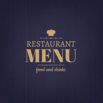 Restaurant Menu Design Illustrazione stock