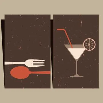 Restaurant menu design Stock Illustration